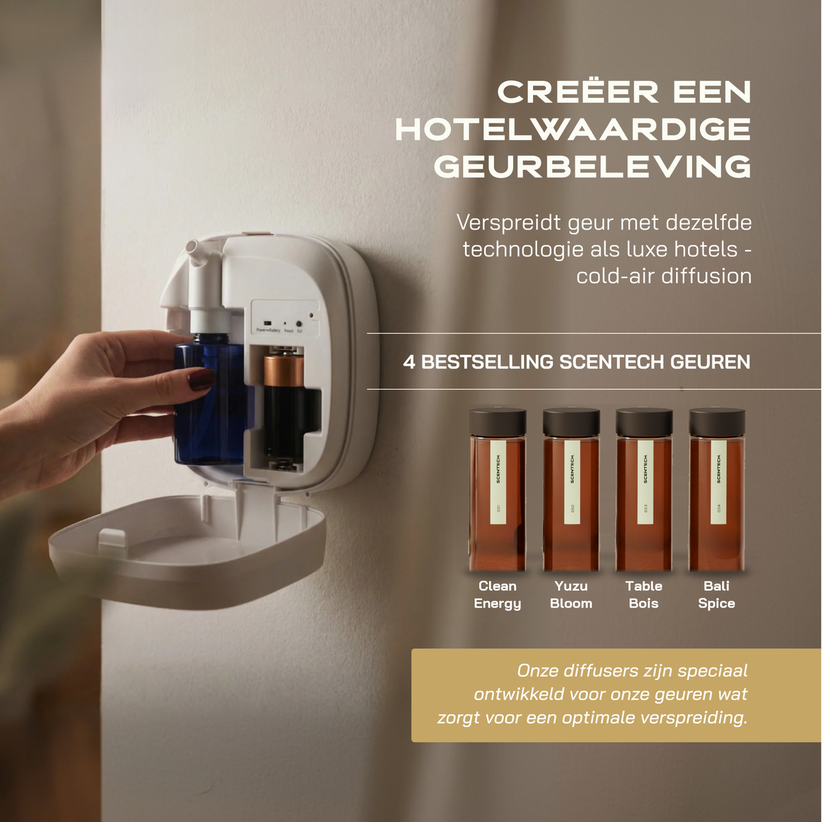 Starter Kit Lite: 4 bestselling ScentPod 2.0 scents — Clean Energy, Yuzu Bloom, Table Bois, Bali Spice