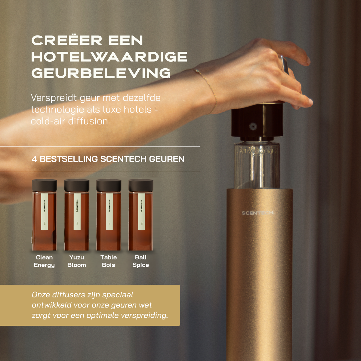 Starter Kit Pro: 4 bestselling ScentPod 2.0 scents — Clean Energy, Yuzu Bloom, Table Bois, Bali Spice