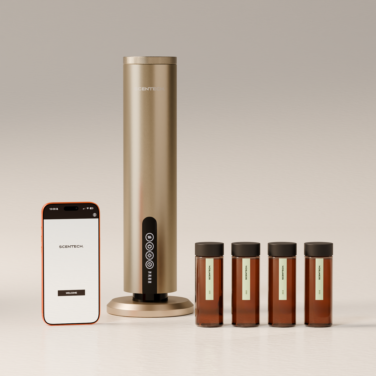 Starter Kit Pro: Smart Aroma Diffuser Pro with the Scentech app and four ScentPod 2.0 scents